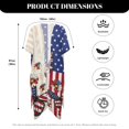 thumbnail image 6 of HELLHERO Flag Butterfly Bathing Suit Cover Up High Quality Fabrics Comfortable Free Size Long Kimono Swimsuit Cover Up for Wife, 6 of 6