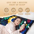 thumbnail image 4 of Lsque Colorful Mexican Flower Body Pillow Case Cover,Ultra-Soft Microfiber Bed Pillow Cases 20x54 inches,Elegant Bedding,Breathable Durable Pillow Cover with Envelope Closure, 4 of 8