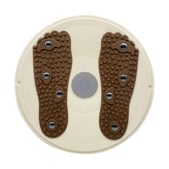 S SERENABLE Waist Twisting Disc Foot Massage Home Use Accessories Portable Balance Board Brown