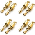 thumbnail image 1 of Screw Magnetic Clasps for Necklaces Safety Magnetic Locking Jewelry Clasp Converter - Gold, 1 of 5