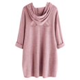 thumbnail image 2 of Pntutb Mujer Navidad Casual Ciervo Estampado Con Capucha Manga Larga Bolsillo Top Blusa Camisa Pntutb Pntutb-3030, 2 of 4