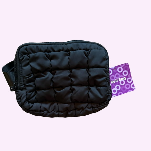 Unbranded Belt Bag, Quilted, Black