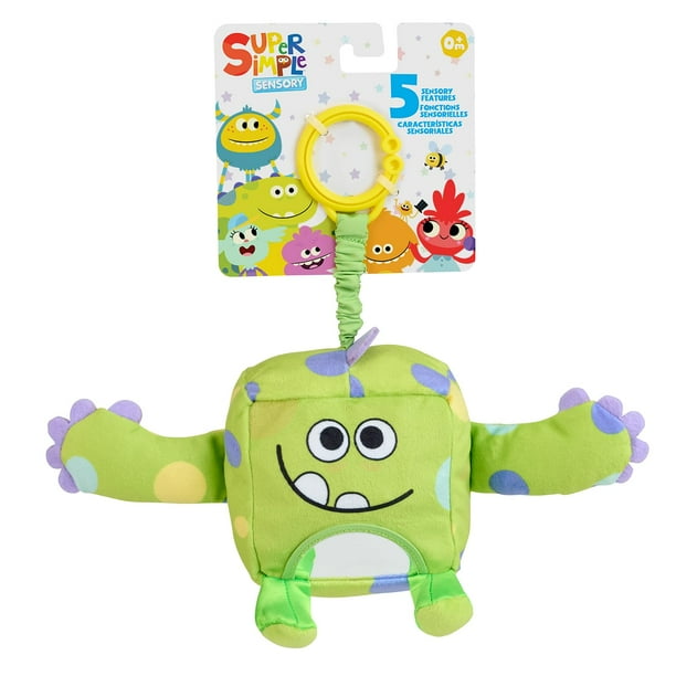 Monstruos de peluche sensoriales WowWee Super Simple Hugo Green 0+