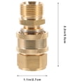 thumbnail image 2 of LEEYNEER1 Pair 3/8 Inch Quick Release Hose Connectors Water Hose Fitting Adapter, 2 of 8