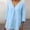 Light Blue plus size v neck tops a1, variant on Women Plus Size V Neck 3/4 Sleeve Tops Fall Winter Casual Loose Boho Pullover Blouses Solid Tunic Tunic Blouses for Work Daily Wear, Light Blue 2XL
