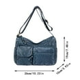 thumbnail image 3 of WEAIXIMIUNG Purses for Women Crossbody Bag Women Shoulder Bag Fashionable Retro Solid Color Large Capacity Practical Versatile Casual Messenger Bag, 3 of 6