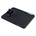 thumbnail image 2 of Multi-Functional Car Dashboard Anti-Slip Mat with 360° Rotatable Phone Holder Silicone Non-Slip Tray Organizer with Temporary Parking Number Plate, 2 of 3