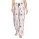 thumbnail image 1 of Balery Swan And Flowers Pantalones de pijama para mujer, pijamas ultraligeros, pantalones de estar por casa-3X-Large, 1 of 6