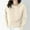 Beige Sweatshirt for Winter, variant on XPMWRP Women's Knit Solid Color Hooded Drawstring Sweatshirt Long Sleeve Casual Pullover Tops Winter Warm Soft Loose Thick Clothes Purple M