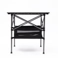 thumbnail image 5 of HOMEBYTE 1-piece Folding Outdoor Table with Carrying Bag,Lightweight Aluminum Roll-up Square Table for indoor, Outdoor Camping, Picnics, Beach,Backyard, BBQ, Party, Patio, 27.56X27.56X27.56in, Black, 5 of 13