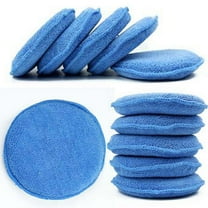 Kkewar 10pcs Waxing Polish Wax Sponge Applicator Pads Vehicle Glass Clean (Blue)