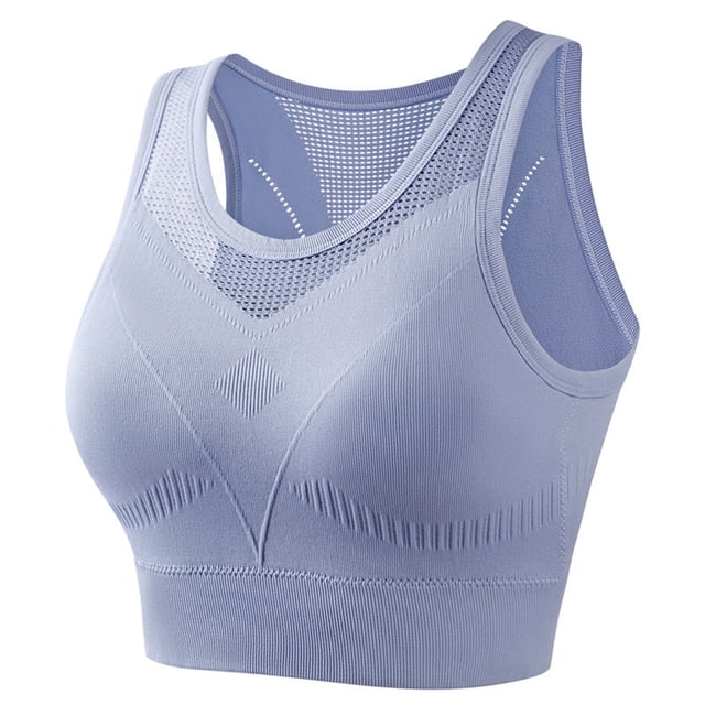 Yuyuzo Racerback Sport Bras for Women Hollow out Breathable Liftup Bras Full Coverage Workout Gym Running Bras