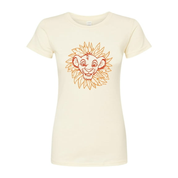 Disney - The Lion King - Simba Linocut - Juniors Fitted Graphic T-Shirt