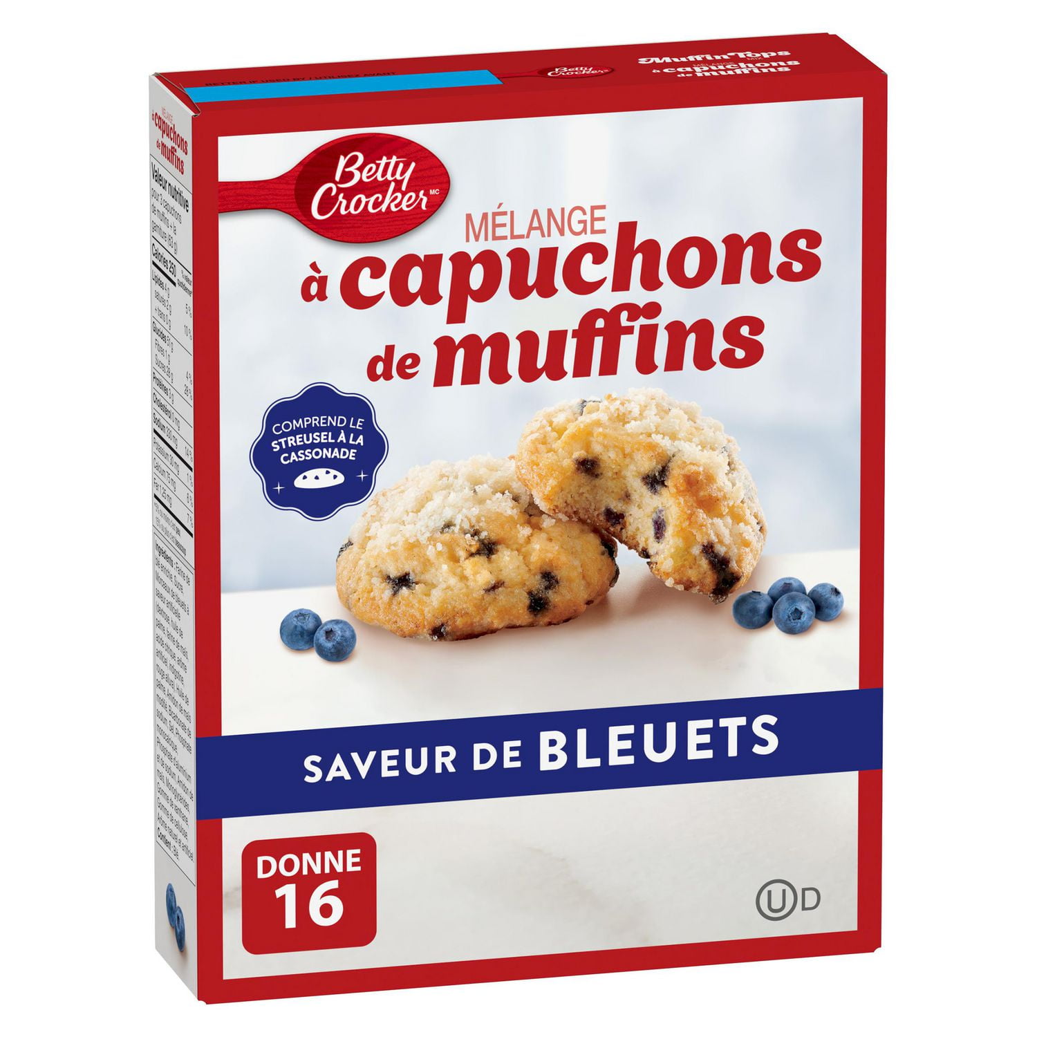 Betty Crocker Capuchons de muffins Saveur de bleuets