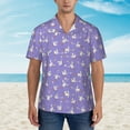 thumbnail image 2 of Sikiie Funny goose birds Print Men's Hawaiian Shirt, Summer Beach Button Pocket Short Sleeve T-Shirt,3X-Large, 2 of 7
