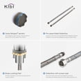 thumbnail image 4 of Luxury Solid Brass Single Hole Bathroom Faucet with Pop Up Drain, 4 of 10