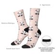 thumbnail image 2 of Yiaed Cute Panda Print Great elasticity Crew Socks Sports socks for Men and Women, 2 of 5