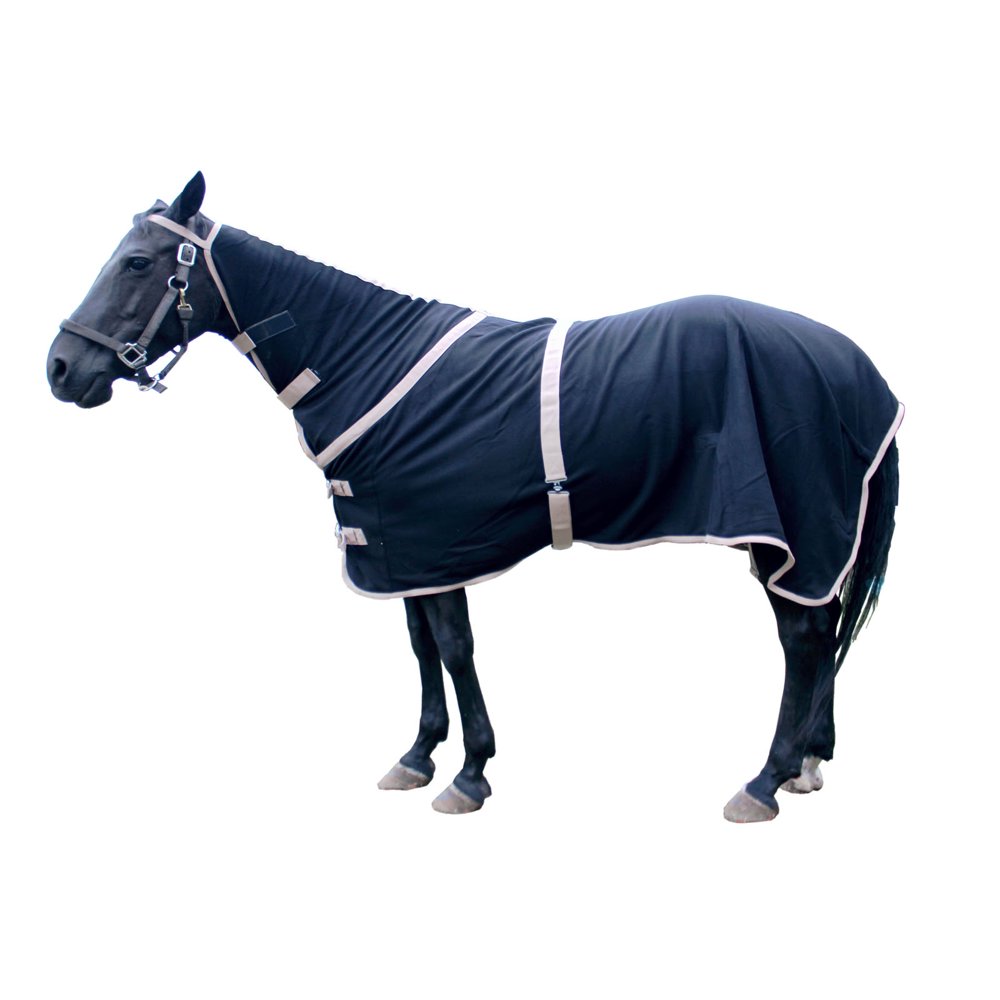 Horse Cooler Blanket Full Neck Heavy Polar Fleece Belly Circingle Leg
