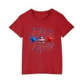 thumbnail image 5 of QTBIUQ Toddler Star USA Flag 4th July T Shirt Boys Girls Kids Summer Tee Comfortable 3-10 Years, 5 of 6