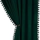 thumbnail image 1 of Decoración de cortina JAMW de terciopelo verde oscuro 1,5*1,6 m, 1 of 5
