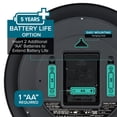 thumbnail image 4 of Reloj de pared La Crosse Technology WT-3129B Atomic 30 cm negro, 4 of 8