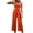 Red, variant on LLYwey Women's Cargo Pants Women Casual Solid Pocket Romper Button V-Neck Sleeveless Tops Bandage Strap Jumpsuit Pants Female Long Pant Style H1198 Green-1 XL