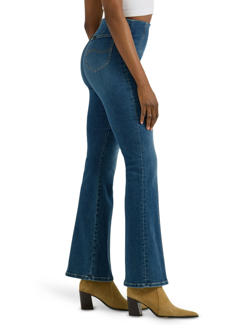Lee Women's Heritage Pull-On Flare Jeans - Walmart.com