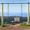 thumbnail image 4 of Gymax Patio Hanging Porch Swing with Chains, Black, 4 of 10