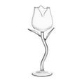 thumbnail image 1 of Ensemble de Verres Transparents Rouges Rose pour une Utilisation Élégante, de Divertissement et Quotidienne, 1 of 8