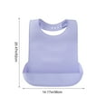 thumbnail image 3 of Rvkxad Silicone Bib for Adults Elderly, Waterproof Adjustable Eating Clothing Protector, Large Coverage Washable Drool Bib for Seniors Disabled, 3 of 6