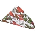 thumbnail image 2 of GZHJMY Retro Cardinal Poinsettia Christmas Cloth Napkins, Set of 6 20 x 20 Inch Soft & Comfortable Polyester Dinner Napkins for Family, Restaurant, Holiday, Weddings, Parties, 2 of 5