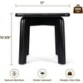thumbnail image 2 of Sturdy Bamboo Step Stool with Anti-Slip Feet, Easy-Assembly, 300 LBS Capacity, Ideal for Adults, Perfect for Bathroom, Bedroom, or Doorway Use, 11" x 11" x 10.6", 2 of 12