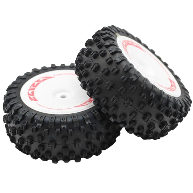 2 piezas 1:12 escala RC Baoblaze neumáticos traseros de goma Control remoto piezas de repuesto