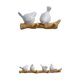 thumbnail image 1 of Colgador de pared de 2 piezas, resina, forma de pájaro, gancho para toallas de cocina 4 pájaros y 2 pájaros, 1 of 9