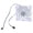White, variant on CEORPER Quiet 120mm LED PC Cooling Fan With 16 Bright Light Vibrations Dampening