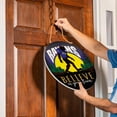 thumbnail image 3 of Baltimore Ravens 18" Bigfoot "Believe in Yourself" Team Logo Wood Round Door Sign, 3 of 3
