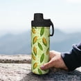 thumbnail image 7 of Honeii Fresh Corn Print 18OZ Sports Insulated Kettle,Double-Walled Stainless Steel Water Bottle with Leak-Proof Lid, Perfect for Outdoor, Sports, and Travel, 7 of 7