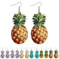 thumbnail image 2 of Boucles d'Oreilles pour Femmes Forme Ananas Créative Boucles d'Oreilles Pendantes Mode, 2 of 10