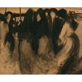 thumbnail image 2 of Eugène Carriere 17x15 Black Ornate Wood Framed Double Matted Museum Art Print Titled - Women in Landscape, 2 of 5