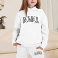 thumbnail image 2 of LRen Tween Girls Tracksuit Set,Outfits for Girls 12-14 Long Sleeve Graphic Print Cozy Athletic Hoodie Sweatshirt and Sweatpants 2 Piece Kids Clothes Set, 2 of 4