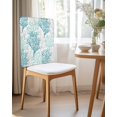 thumbnail image 2 of nqOlkjepod Teal Grey Coral Coastal Chair Covers Set of 4, Decorative Chair Back Cover, Summer Beach Seaside Nautical Dining Room Chair Slipcovers Removable Chair Protectors Covers for Party Banquet, 2 of 7