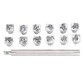 thumbnail image 2 of 12 Pcs Outil de Estampage Motif Zodiaque Chinois Bricolage Cuir Sculpture Tampon 1 Pce Manche, 2 of 14