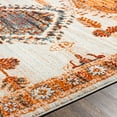 thumbnail image 6 of Tevazu Orange 5'3" x 7' Traditional Rectangle Area Rug, 6 of 6