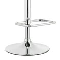 thumbnail image 2 of Leland Adjustable Gray Faux Leather and Chrome Finish Bar Stool, 2 of 11