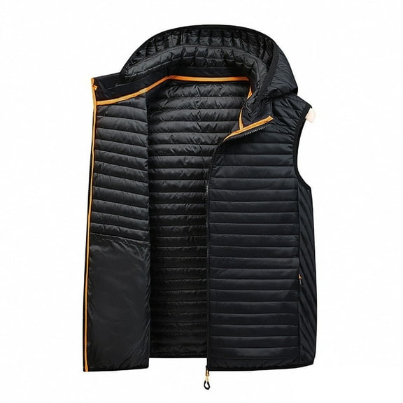 Xzbqbs Jackets for Men Zip Up Thermal Puffer Coat Winter Warm Thickened Quilted Down Jacket Ski Outwear Jacket with Zip Pocket