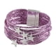 thumbnail image 3 of Pulsera tipo brazalete para niña, pulsera apilable, artículos para fiestas, multifuncional . Púrpura, 3 of 8