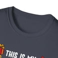 thumbnail image 3 of Funny Christmas Holiday Dinosaur PJ Novelty Graphic Art Unisex T-Shirt, 3 of 8