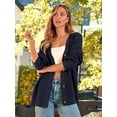 thumbnail image 3 of GHSDFBB Women's Cardigan 2023 Open Front Oversized Button Lightweight Sweaters V Neck Loose Cardigans Knit Outwear, 3 of 7