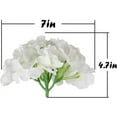 thumbnail image 5 of Silk Hydrangea Heads Artificial Flowers Heads with Stems for Home Wedding Decor,Pack of 10 (White), 5 of 5
