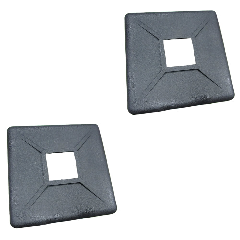Two (2) Bumper Plug End Cap Covers RV Camper Trailer 4" Square Rubber
